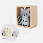 Serre-livre en bois thème animal