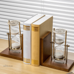 Serre-livre moderne avec motif de sablier
