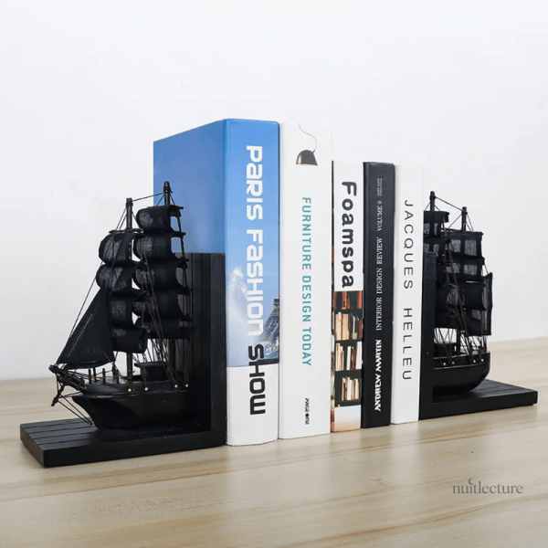 serre-livre-en-bois-voilier-1 Serre-livre en bois design voilier, accessoire déco utile
