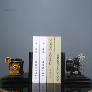 Serre-livre artistique en céramique, design cinématographique