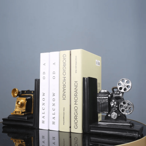 Accessoire de bibliothèque : serre-livre élégant en céramique