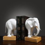 Serre-livres en céramique avec design éléphant