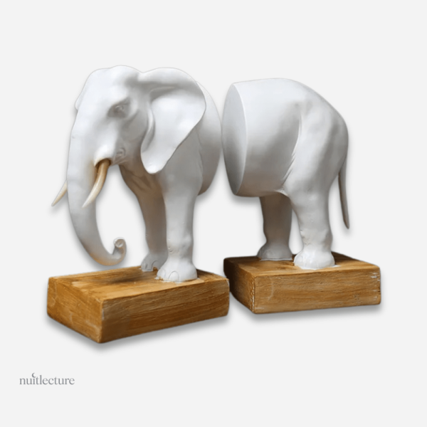 Serre-livres céramiques, design éléphant unique et moderne