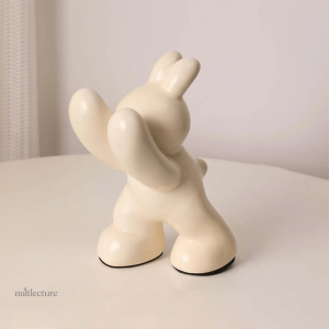 Serre-livre en céramique avec motif de lapins