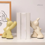 Petit lapin en céramique, accessoire de bureau