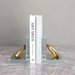 Serre-livre moderne, design en cristal clair