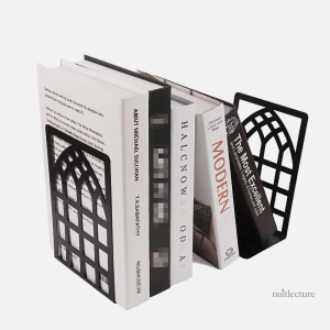 Serre-livre métallique avec design balle de fusil
