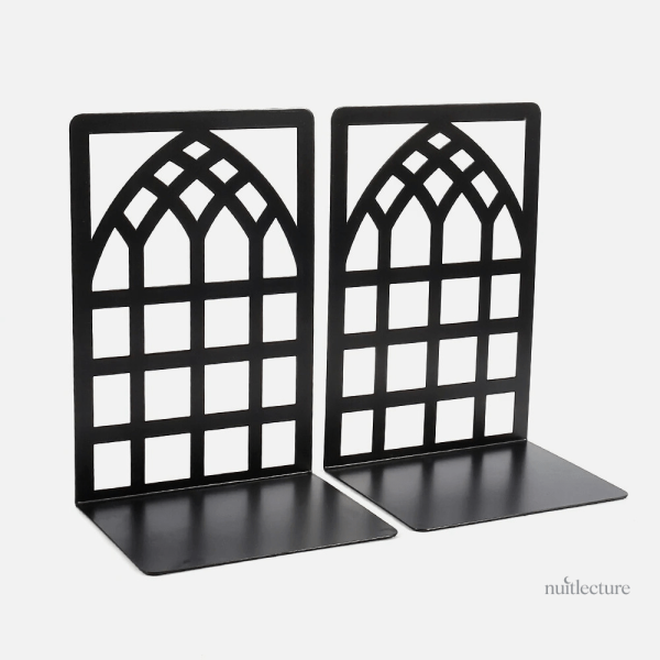 Objet décoratif : serre-livre métallique