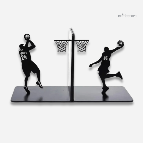 Serre-livre en métal, design pour amateurs de basketball