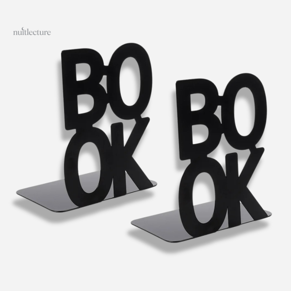 Serre-livre en métal moderne pour la décoration de livres