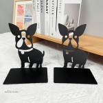 Serre-livre en métal Bulldog pour une bibliothèque stylée