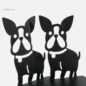Objet décoratif en métal, serre-livre Bulldog unique
