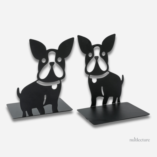 Serre-livre Bulldog en métal, accessoire pratique et original