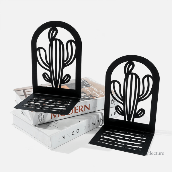 Serre-livre en métal, cactus original pour rangement