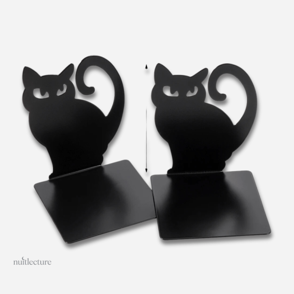 Décoration pratique en métal avec motifs de chats noirs