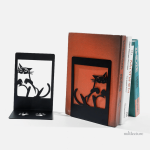 Support de livres en métal avec chats mignons