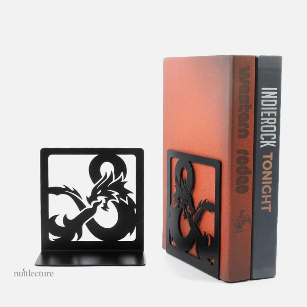 Support de livre en métal design dragon
