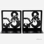 Objet de décoration en métal : serre-livre dragon