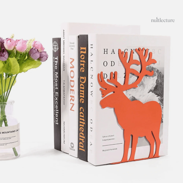 Serre-livre métal design Élan pour bibliothèque