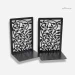 Serre-livre en métal avec design de feuilles élégant