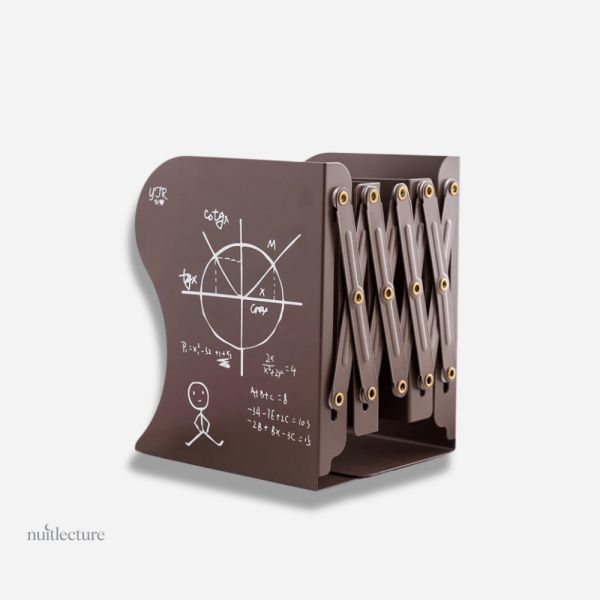 Support de livre en métal avec design mathématique unique