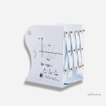 Serre-livre métal illustrant des équations mathématiques