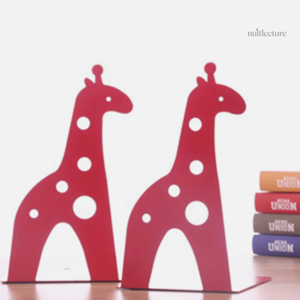 serre-livre-en-metal-girafes-1 Serre-livre métal girafes, design élégant et original