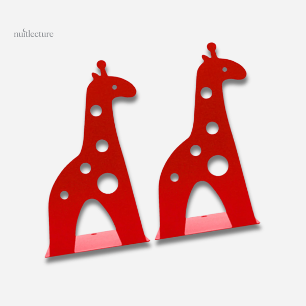 Girafes en métal, serre-livre décoratif moderne