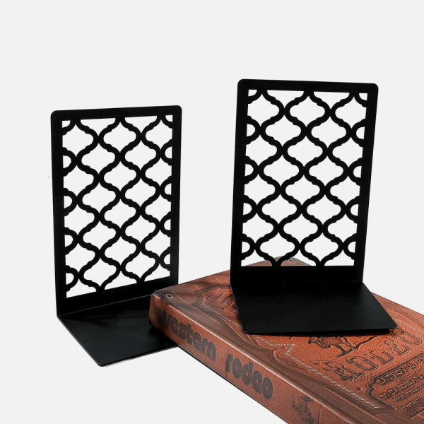 Support de livres en métal décoratif