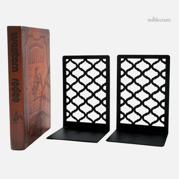 Accessoire de bureau : serre-livre en métal