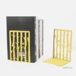 Hiboux perchés en métal, accessoire pour bibliothèque