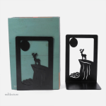 Accessoire de bureau, serre-livre en métal cerf