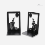 Support livres en métal, design animalier