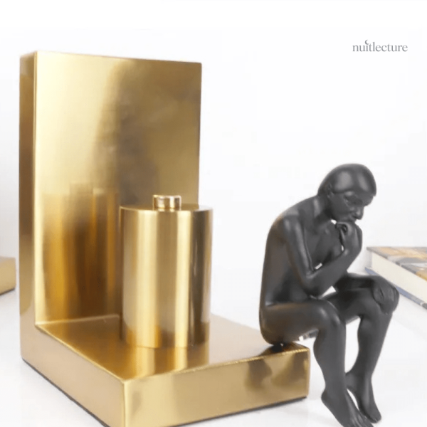 Serre-livre en métal inspirant pour amateur de lecture