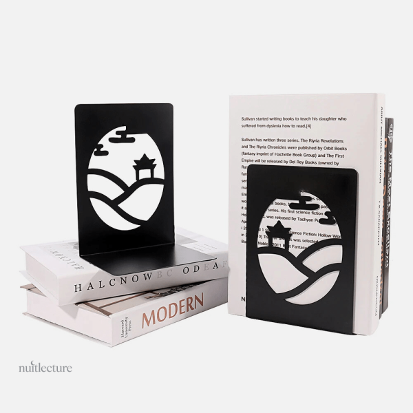 Objet de décoration en métal pour bibliothèque ou bureau
