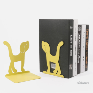 Support de livre en métal, petit chien mignon