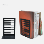 Serre-livre en métal design piano pour la bibliothèque