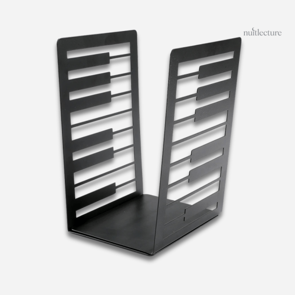 Serre-livre décoratif en métal, style piano unique