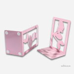 Serre-livre décoratif en métal avec motif sirènes roses