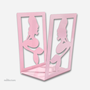 Accessoire de bureau : serre-livre en métal rose