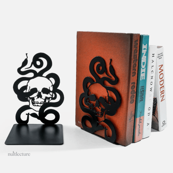 Objet décoratif en métal, serre-livre original
