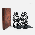 Accessoire de bibliothèque en métal, style serpent