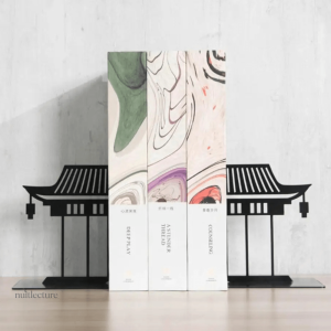 Serre-livre métal, inspiration asiatique et décorative