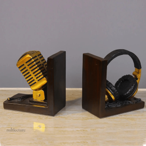 Serre-livre design en résine avec thème musical