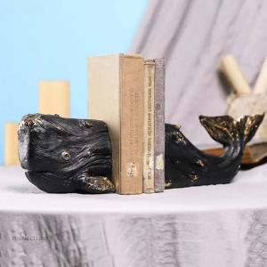 Supports de livres originaux en forme de baleine