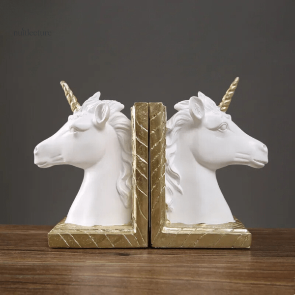 serre-livre-en-resine-licornes-1 Serre-livre licorne en résine pour décoration d’intérieur