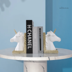 Accessoire de bibliothèque : serre-livre licorne coloré