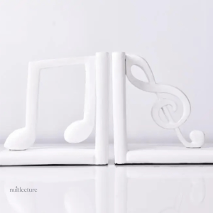 Serre-livre tendance en résine, thème musical