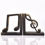 Sélection de serre-livres, résine notes musicales