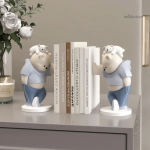 Décoration de bureau : serre-livre en résine ourson mignon